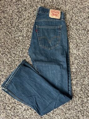 Levi's Dark Blue Straight-Leg Men's Jeans